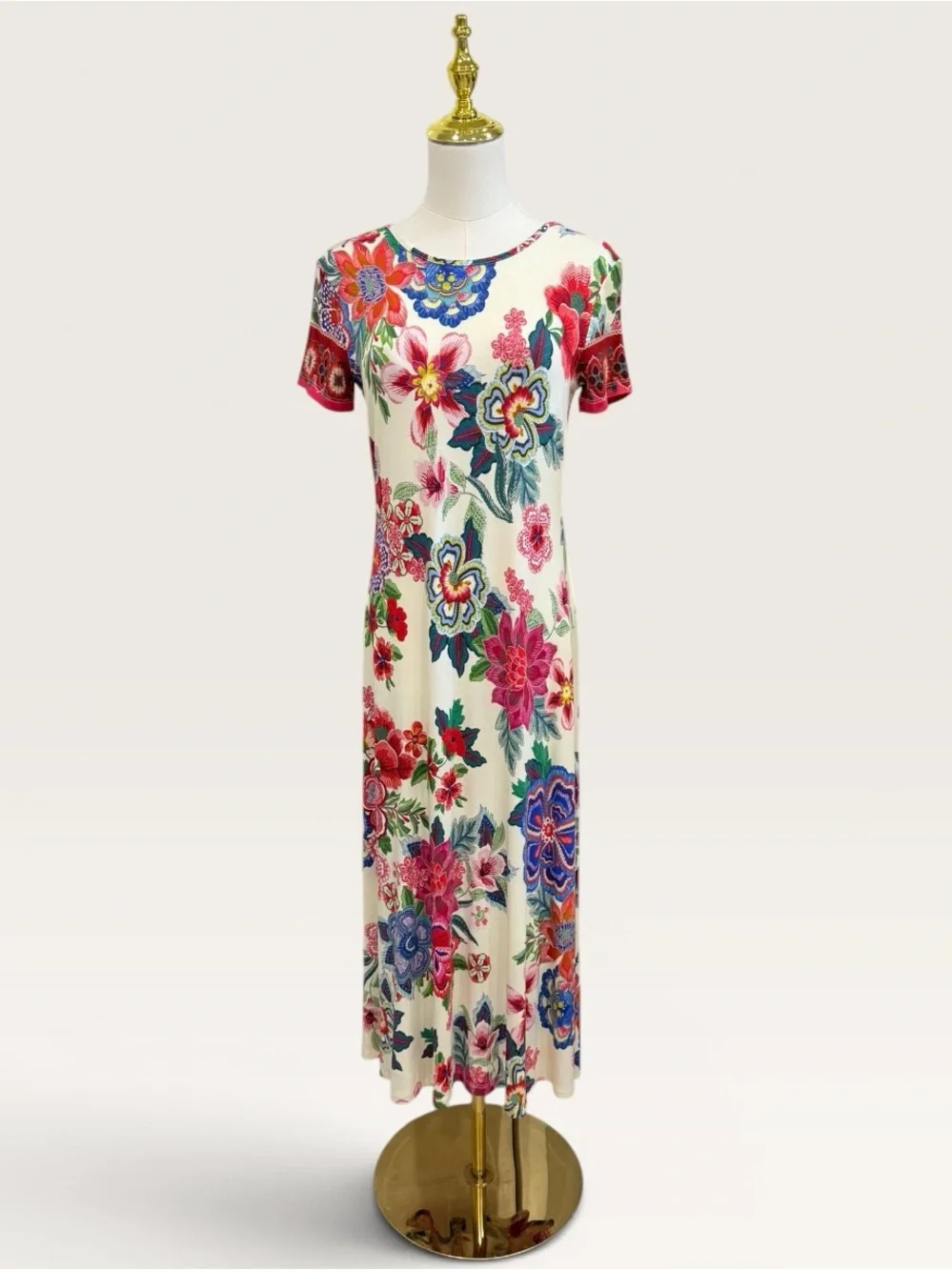 Johnny Was XS The Janie Favorite Cap Sleeve Midi Dress Kallie Scarf NWT White
